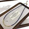 Summer Dark Blue Crystal Beaded Necklace Accessories Women'S High-End Light Luxury Niche Collarbone Chain Neck Chain