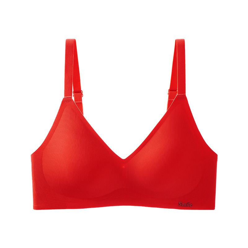 Traceless Soft Support Strip Underwear Is Comfortable and Nude, Close-fitting, No Steel Ring Gathers Up, Beautiful Back Bra Women