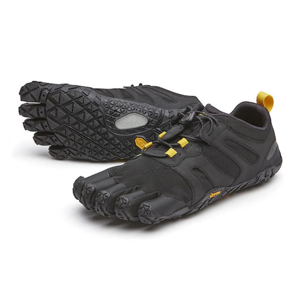 Five Shoes Trail Running Trekking Training 19W7601 EU37 [Vibram] [Vibram Fingers] Women's Five-Toe Women's V-Trail 2.0 Black/Yellow (22.5cm) [Used]