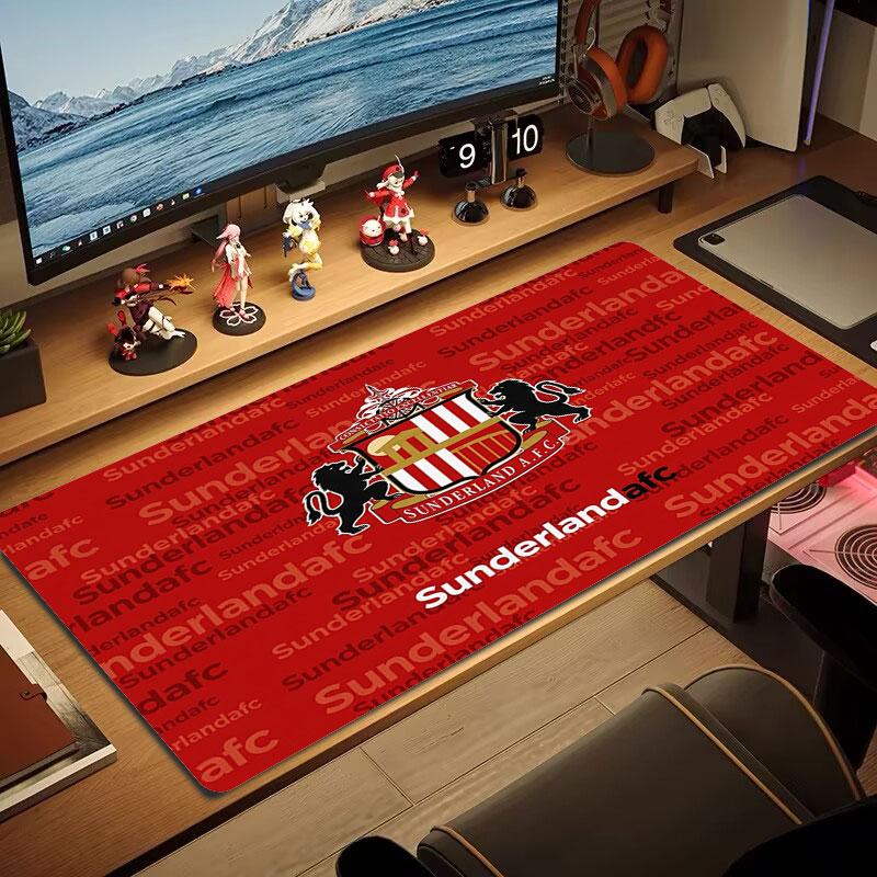 Sunderland Association Football Club Logo Large Size Mouse Pad Large Gaming Table Cushion Non-slip Laptop Tablet Big Mousepad XXL Mat Mini PC Playmat 