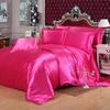 Pure Color Imitation Silk Bedding Set - Silky, Washable Four-Piece Sleep Set