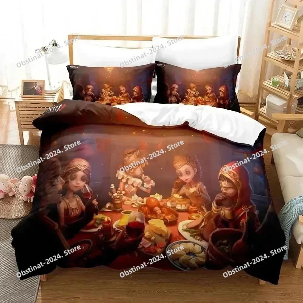 3d Anime Game Identity V Bedding Set Printed With Pillowcase Bed Duvet Cover Soft Single Double Queen Super King Size Boys Adult