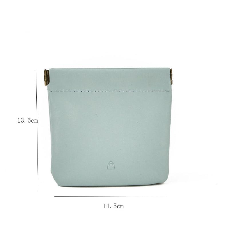 Clutch Mini Lipstick Kosmetikväska Godisfärg PU Läder Förvaringsväska Tampon Sanitetsdyna Påse Smyckesnyckel Hörlurar Organizer
