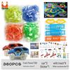 Luminous Magic Track Set: 360-Piece Electric Building Blocks for Kids