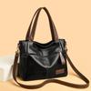 Faux Leather Tote Bag for Women with Adjustable Shoulder Strap Fashion Casual Handbag Everyday Use