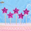 5Pcs/Lot Cake Topper Creative For Baby Shower Birthday Party Wedding Celebration Cake Decoration Star Heart Cupcake Insert