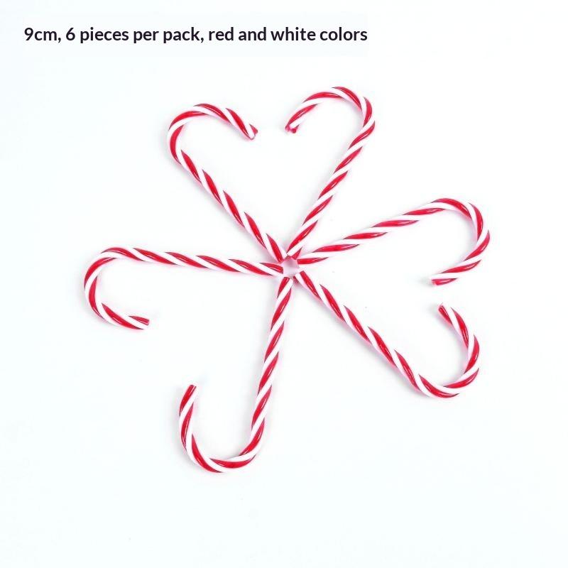 Christmas Lollipop Ornaments Reusable Multicolor Candy Cane Hanging Decor for Xmas Tree Holiday Party Home Decoration
