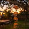 Metal Halloween Ornament Skull Hanging Ornaments Garden Sign Decorative Art Shaped Tags for Indoor Outdoor Yard Decor Anti-rust Sign