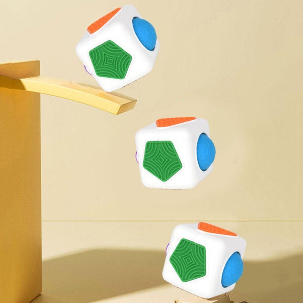 Multi-faceted Sensory Cube Hexahedron Fingertip Roller Sensory Hexahedron Geometry  Educational Use