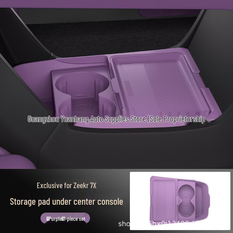 Storage Box for 2026 Zeekr 7X Center Console Compartment, Car Interior Accessory синий