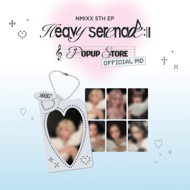Предзаказ NMIXX Heavy Serenade POP-UP Store Держатель для фотокарточек Брелок и Набор фотокарточек