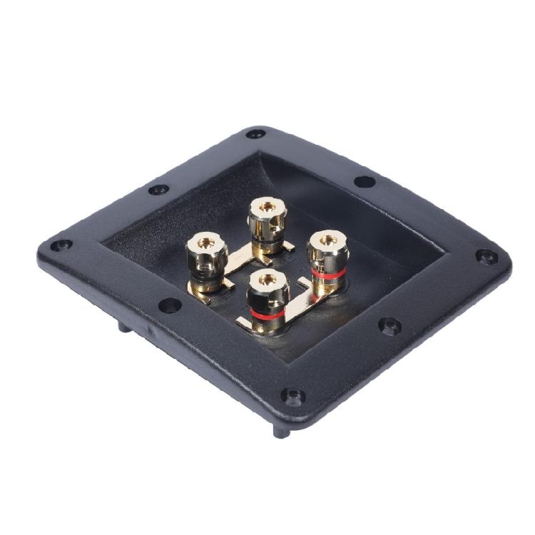 MultiSpeaker Wiring Box 4Port Parallel Connection Highly power Speaker Terminal Box Flame Retardant ABS Construction