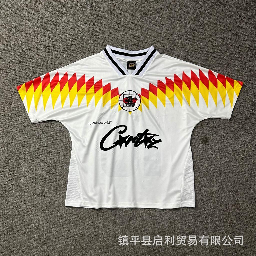 2025 Cross-border Foreign Trade Corteiz Alcatraz Basketball Jersey Letter Printing Street Casual V-neck T-shirt Jersey