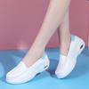 Nurse Shoes Women's Autumn, Autumn and Winter Korean Version Leather Casual Flat-bottomed Air Cushion Nurse Shoes Cotton New White Shoes