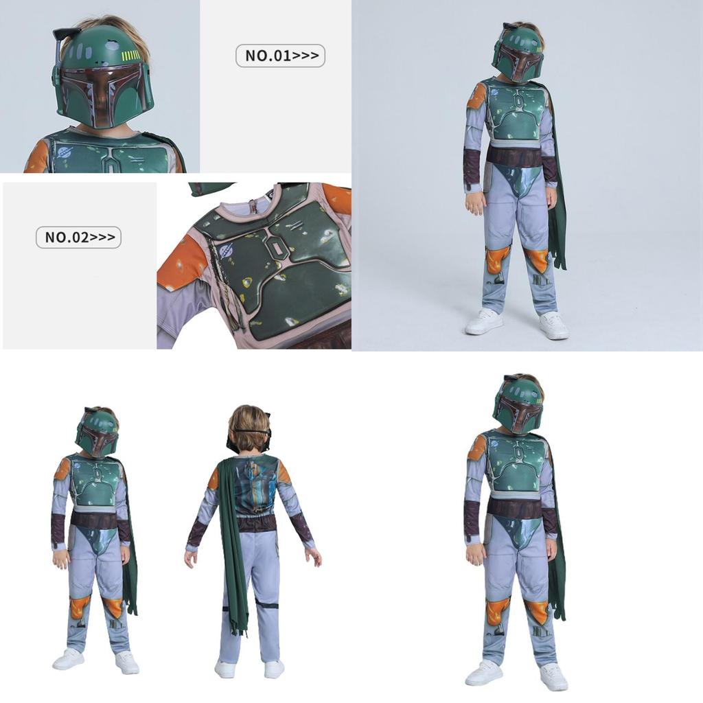 Star Wars Boba Fett Cosplay Costume Mask For Kids Halloween Party