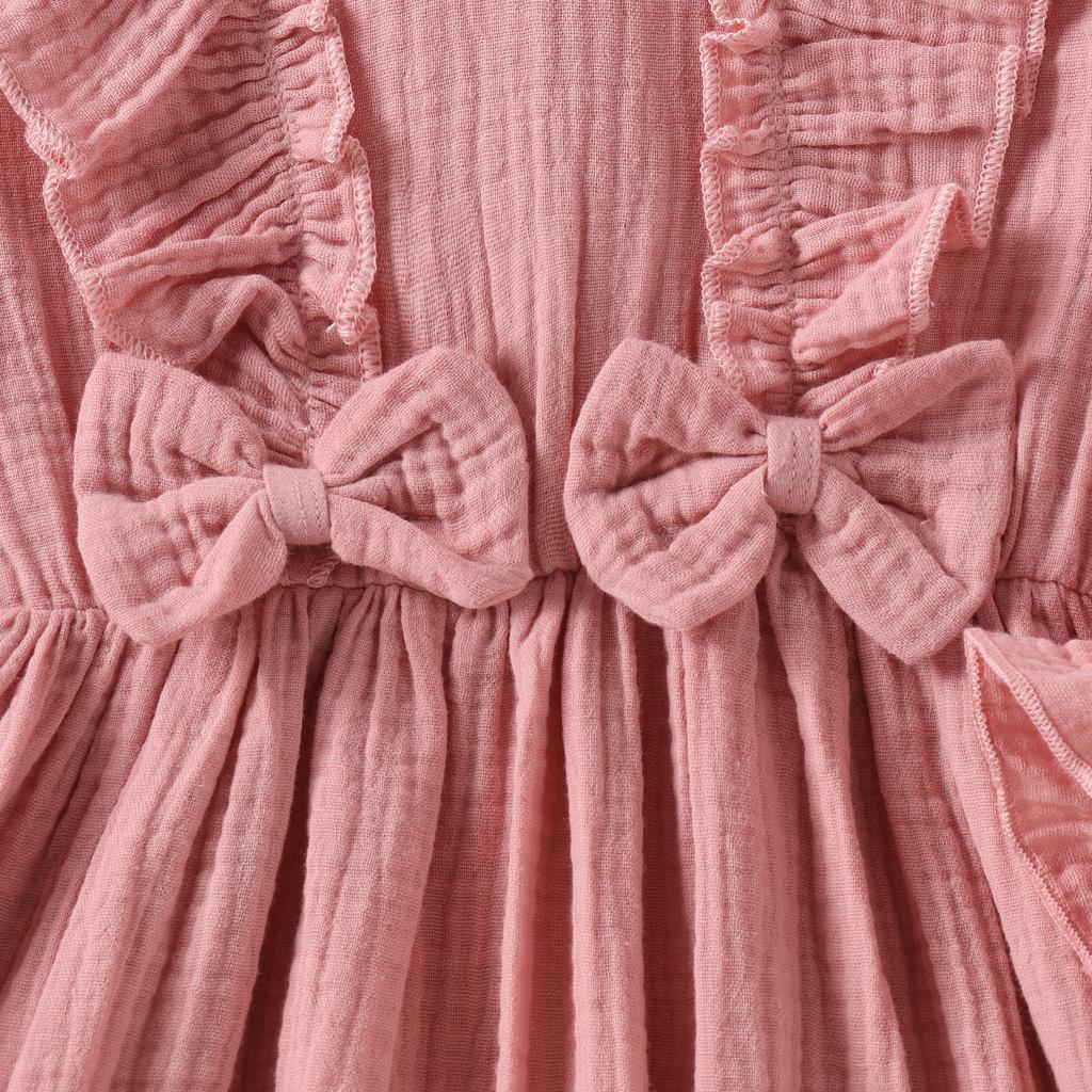 Princess Dress for Girls, Sweet Long-sleeved Dress with Bows for Children In Autumn