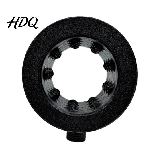 Powerful Shower Head Supercharging Hydromassage 360-Degree Ring Water Spray Adjustable Spiral Nozzle Standard Thread All-round Cleaning