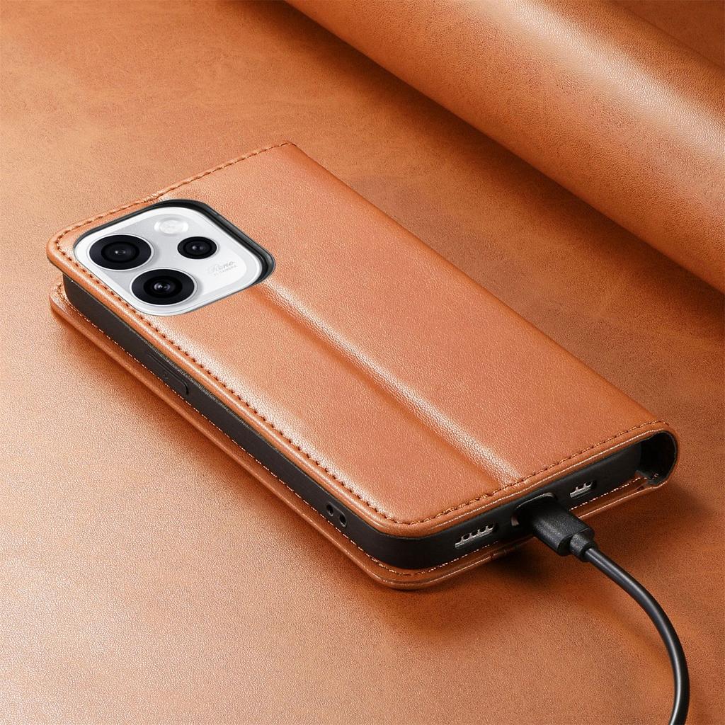 Wallet Leather Flip Case for Realme 16 15 15T 14 14X 13 12 Pro+ Lite 4G 5G, Card Holder, Magnetic Closure, Kickstand