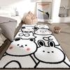 Cartoon Rabbit Sofa Blanket: Stain-Resistant, Wear-Resistant, Easy to Clean, Ideal for Living Room & Bedroom Decor