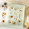 Echoes of Nature: Tomato Sauce Girl Dried Flower Resin Stickers - 6 Designs for Journals & Collages