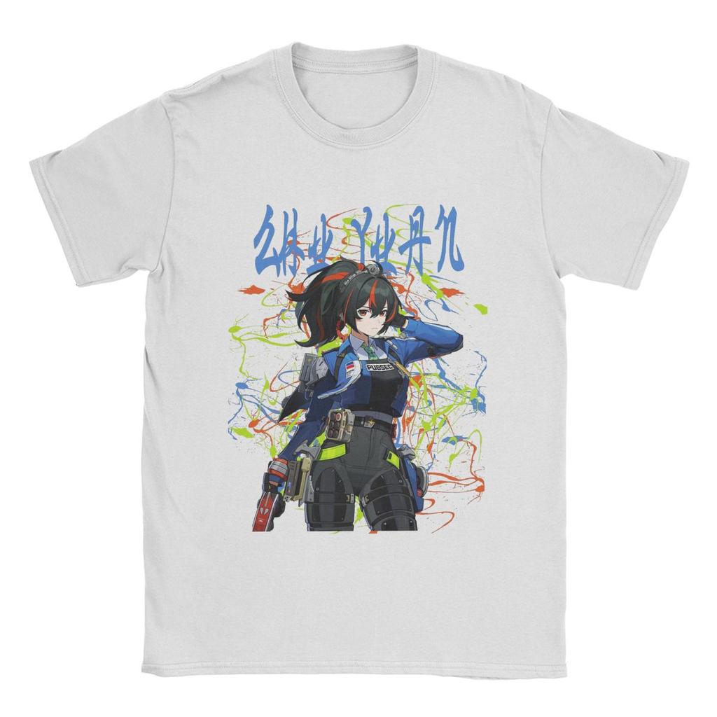 Zenless Zone Zero Videospiel Merch T-Shirt Herren Damen Vintage 100% Baumwolle Alle Jahreszeiten Stoff