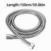 2 Pack Chrome Finish Shower Hose Replacement 150cm Flexible Shower Hose  Bathing