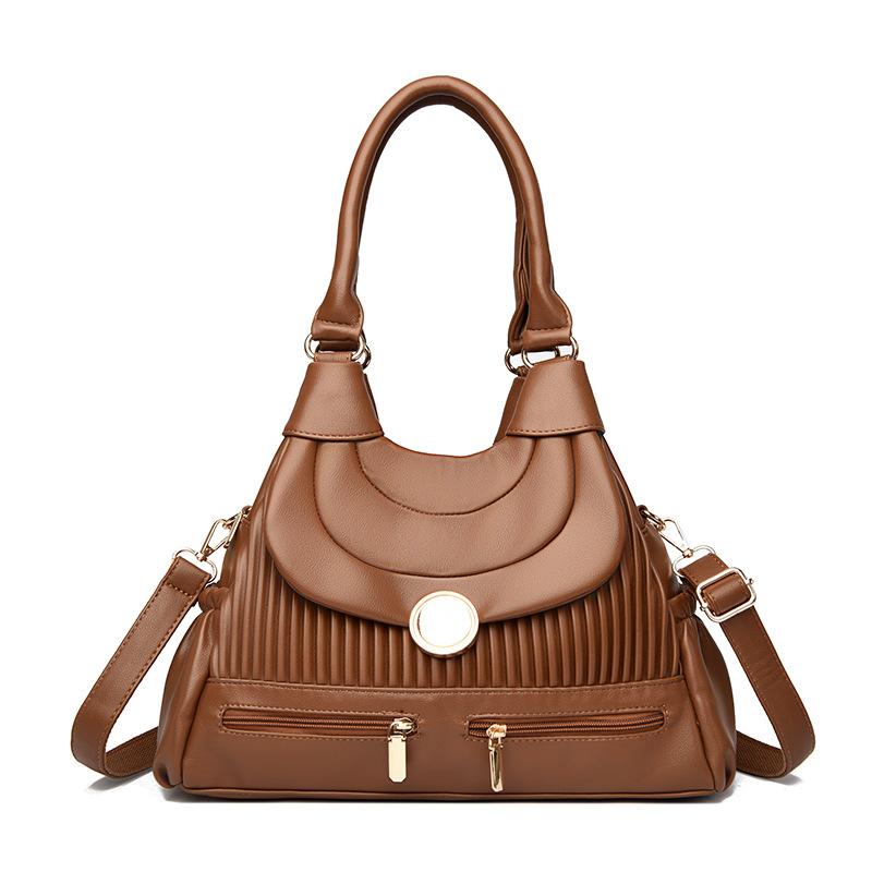 Hand-held Shoulder Bag, Pleated, Simple and Distinctive Crossbody Bag, A Niche Design Bag