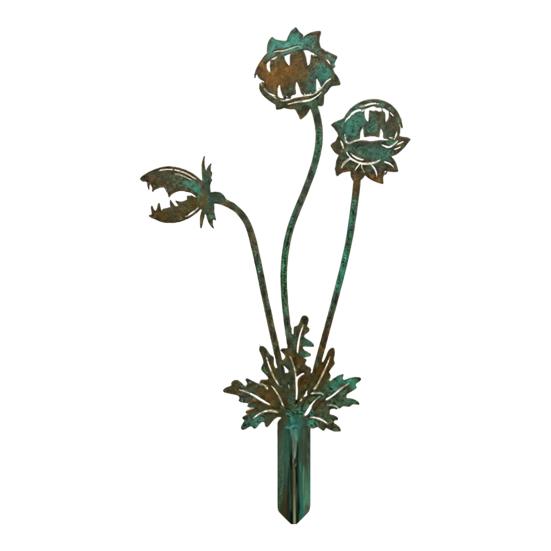 Carnivorous Plant Garden Whimsical Stake Rusty 2D Plant Decoration Flat Flytrap Plant A