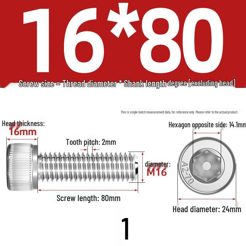 304 Stainless Steel Hex Socket Cap Screw with Extended Thread