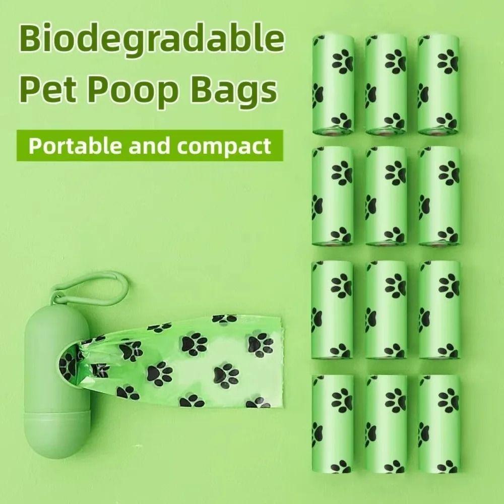 EPI Biodegradable Dog Poop Bags with Dispenser Trash Bag Cat Waste Bags Dog Cleaning Supplies