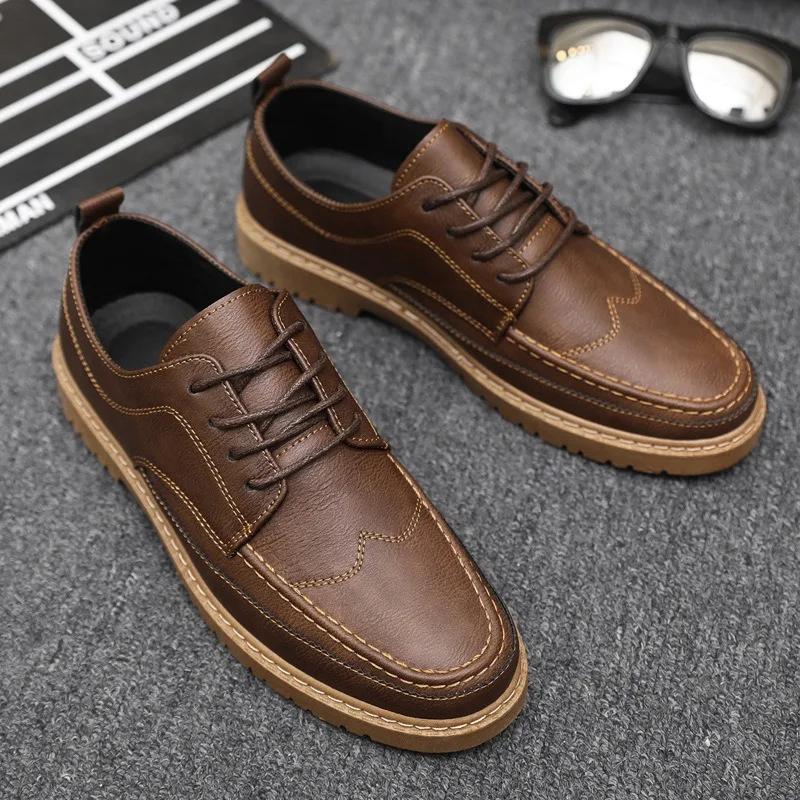 2024 Luxury Brand Men's Casual Shoes Classic Business Leather Shoes for Men Non-slip Sports Shoes Fashion Comfortable Sneakers