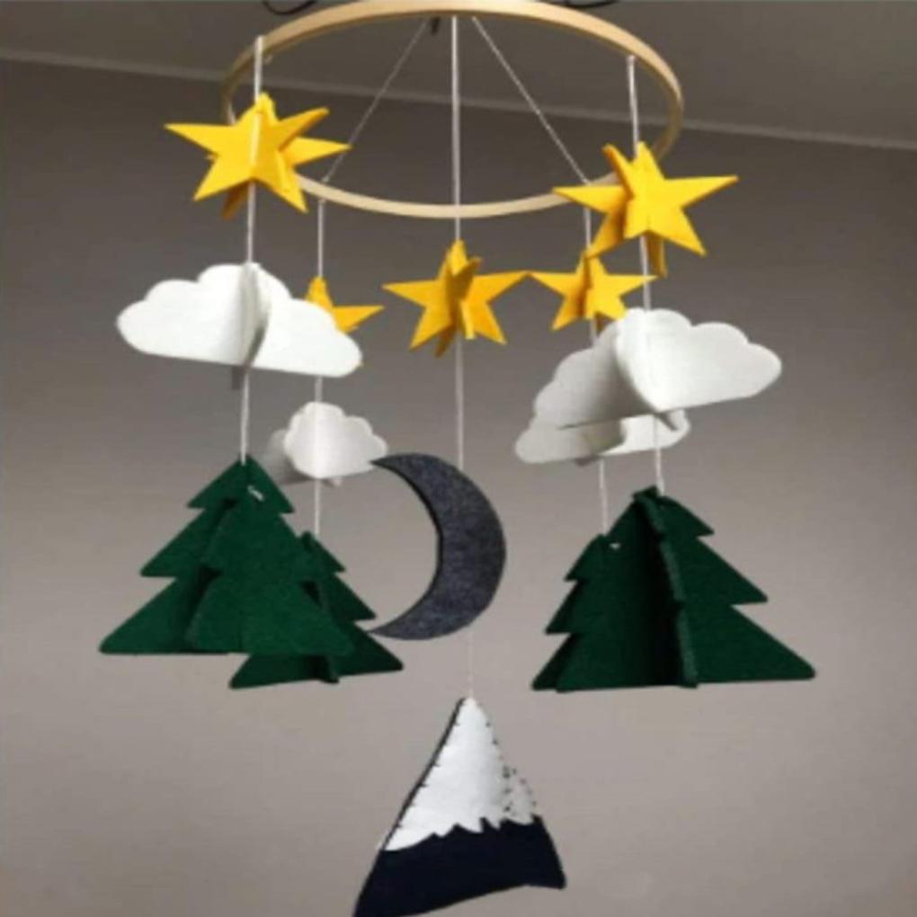 Clouds Wind Chime Handmade Infant Decoration Hanging Decor Wall Pendant Nursery Baby Gift Decorations Photography