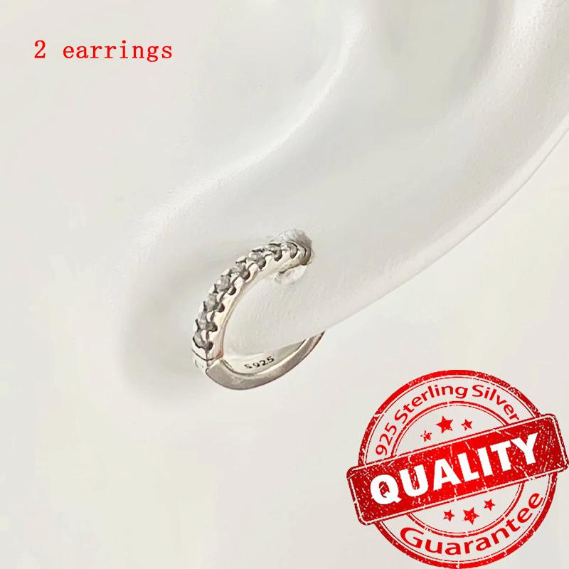 New Copper Sparkling Pink Bow Stud Earrings & Pavé Dangle Hoop Earrings For Girl Sweet Romantic Jewelry Gift