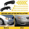 Side Fog Light Cover Set ABS Black Fit For 2003-2004 Toyota Corolla Pair EOOH