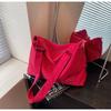 Canvas bag women's large-capacity new summer versatile casual shoulder messenger bag college student tote bag