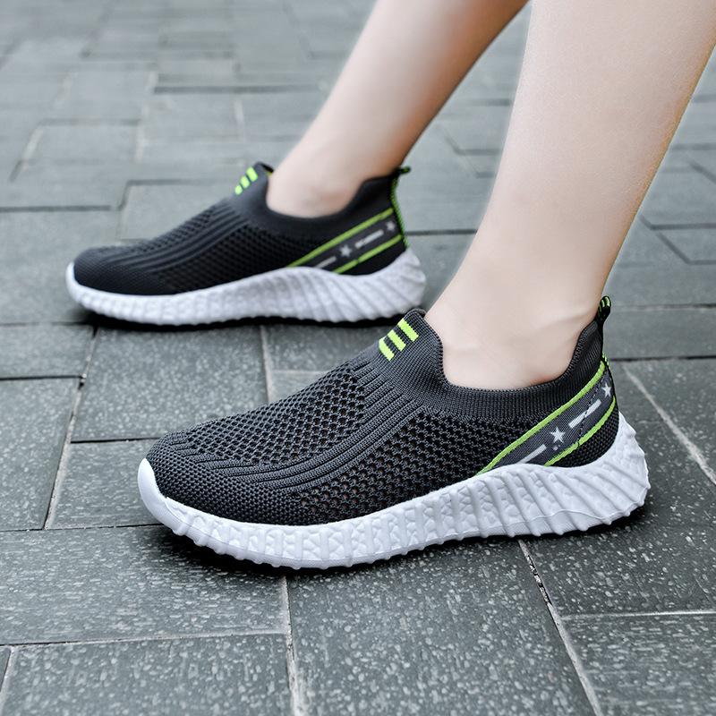 Boys' shoes 2025 spring and autumn new breathable mesh medium and large children's small boys children's mesh shoes one-pedal sneakers