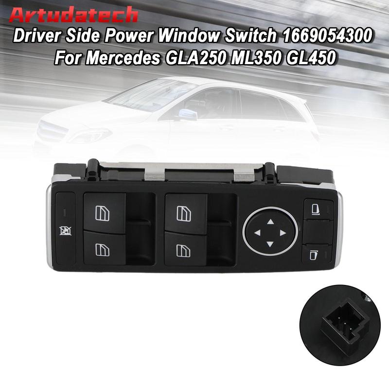 Artudatech Master Power Window Switch For Mercedes-Benz W176 X156 C117 W166 1669054300 Car Accessoreis