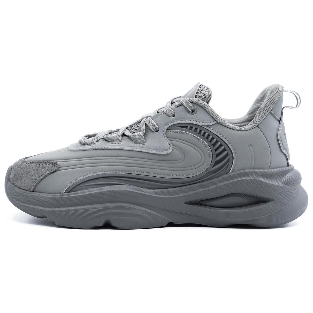 Anta Chao Bai Max Comfortable Trendy Slip Resistant Wear Resistant Lightweight Low Top Casual Shoes Men Casual Shoes Gray 112518841R-2