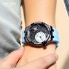 Fashion Skeleton Men's Quartz Watches Luxury Silicone Big Dial Sports Casual Wristwatch Clock Waterproof Luminous Watch