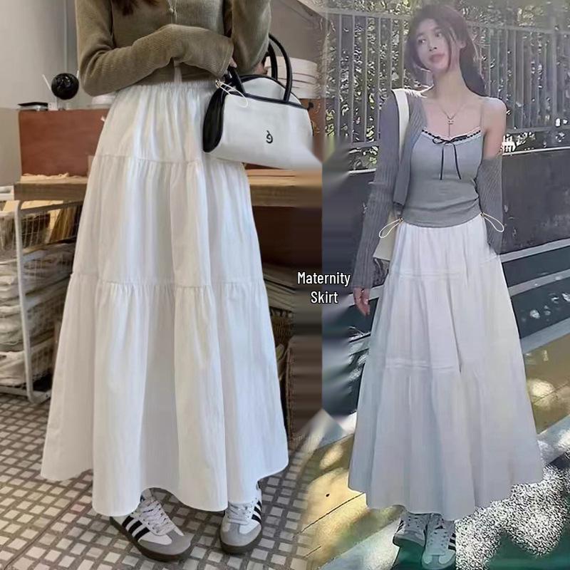 2026 Summer Korean Maternity Drawstring Skirt 2XL