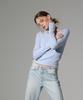 Limnic Slim Cut-Out Long Sleeve T-Shirt [Sky Blue]