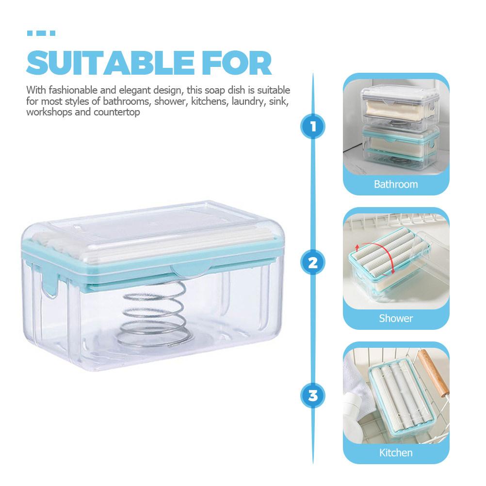 Foaming Soap Box Dish for Bar Soap Made of Wear Resistant Material Prevents Soaking Maintains Dryness Enhances Lather Efficiency