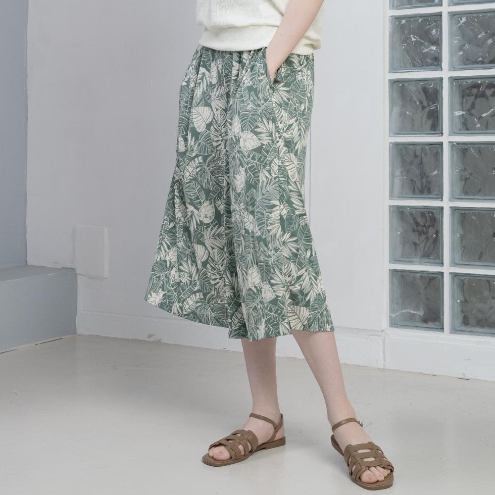 DURAN Culotte Print Skirt Pants Dbf5S-9221 2 Colors