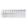 10-Piece 1/2" E8-E24 External Hex Long Deep Socket Wrench Set, CR-V Steel