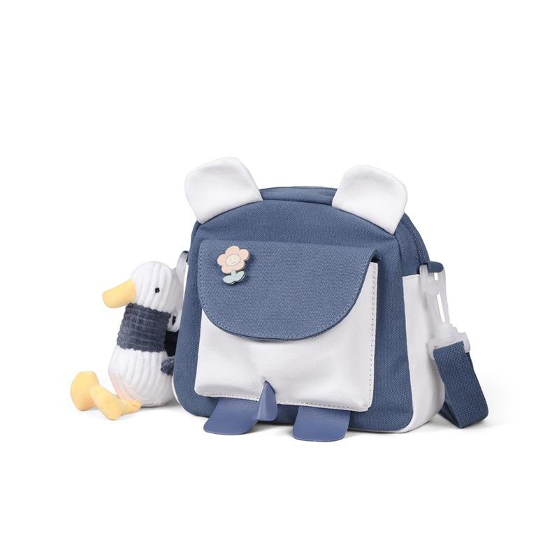 

Bag Women S Bag Versatile Summer Canvas Small Bag Crossbody Mobile Phone Bag Contrast Color Small Fresh Shoulder Bag синій