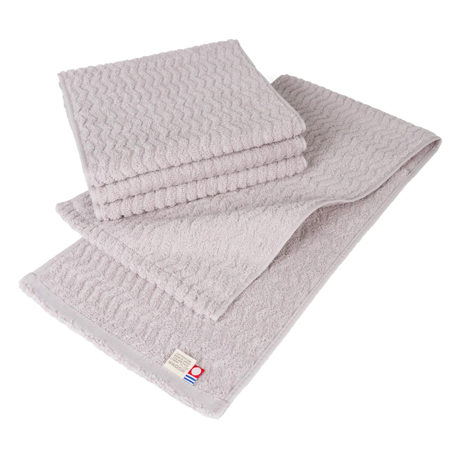 

oruTa Slim Face Fluffy Made in Ideal for Towel No Fluorescent 22 x Purple Towels, Imabari, 4-Piece Set, Cotton, Japan, Compact, Holders, Sports, фиолетовый