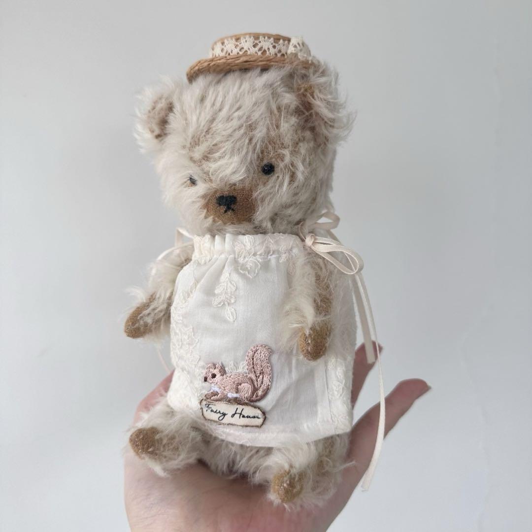 

[USED] Milk Bear Teddy Bear Plush Toy Handmade by Overseas Artists