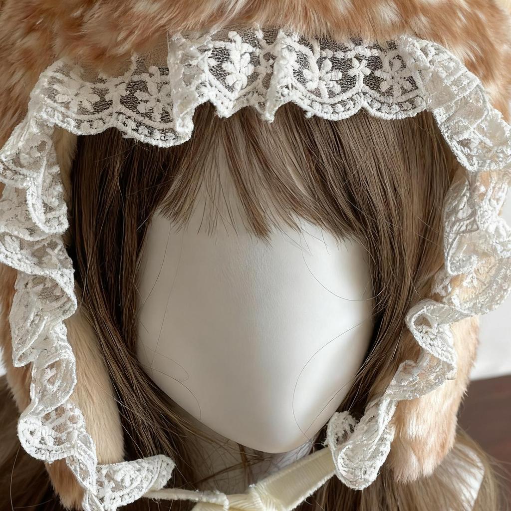 Winter Deer Hat cute Lace Plush Reindeer Furry Boots Socks Cover Gothic Cap Leg Warmers Performance Costume Hats Christmas Gift