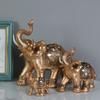 Elegant Elephant Sculpture Feng Shuis Wealth Statue Home Office Car Decoration Resin Artwork Collectible Gift for Friend