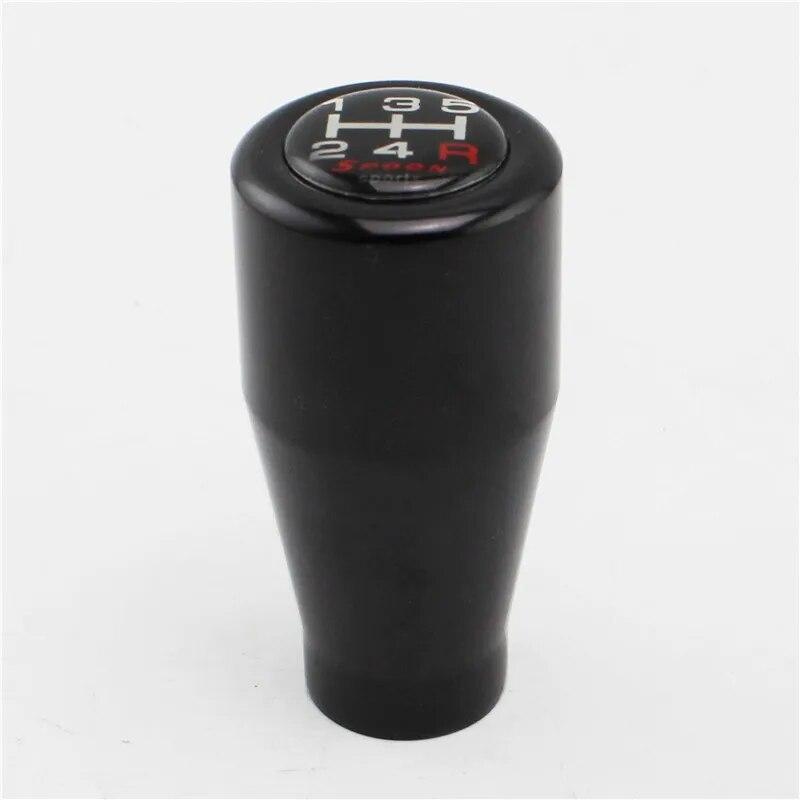 

Алюминиевая 5-скоростная ложка, спортивная ручка переключения передач, автомобильный гоночный рычаг переключения передач, механическая коробка передач, подходит для Honda Acura чёрный